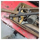 Box of Hammers, Hitch Pins, Grease Gun