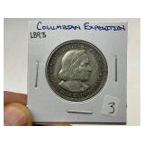 1893 Columbian Exposition Commemorative Silver Half Dollar