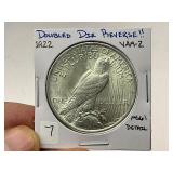 1922 Peace Silver Dollar DDR Vam-2