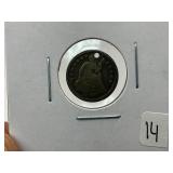 1848 Silver Half Dime