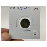 1857 Silver Half Dime