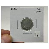 1836 Bust Silver Dime