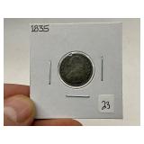 1835 Bust Silver Dime