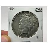 1934 Silver Peace Dollar