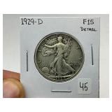 1929-D Silver Walking Liberty Half Dollar