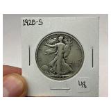 1928-S Silver Walking Liberty Half Dollar
