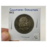 1893 Columbian Exposition Commemorative Silver Half Dollar