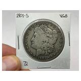 1901-S Morgan Silver Dollar