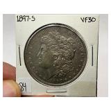 1897-S Morgan Silver Dollar