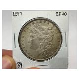 1897 Morgan Silver Dollar