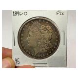 1896-O Morgan Silver Dollar