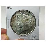 1922 Silver Peace Dollar