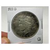 1922-D Silver Peace Dollar