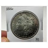 1886 Morgan Silver Dollar