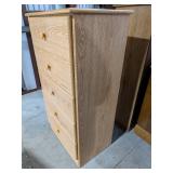 Lang Furniture 5-Drawer Chest Dresser Faux Oak Grain Finish