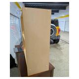 Small Modern Light Wood-Look 2-Shelf Countertop Hutch Bookcase