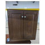 Vintage Delft Tile Style Wall Cabinet / Small Cupboard Blue & White Decor