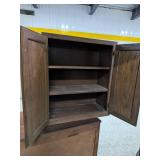 Vintage Delft Tile Style Wall Cabinet / Small Cupboard Blue & White Decor