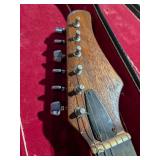 Vintage 6-String Electric Guitar Project in Case 1960s/70s Era