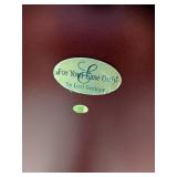 Tall Red Wood Jewelry Cabinet by Lori Greiner 4-Section Storage