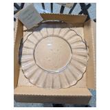 Princess House Heritage Crystal Large Ruffled Serving Platter Dish