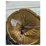 Vintage Art Nouveau Style Brass Lily Pad Base Desk Lamp