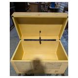 Small Painted Decorative Storage Chest Box Asian Floral Moti