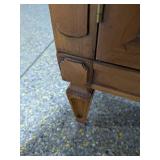 Mid-Century Modern Nightstand End Table w/ Drawer and Cabinet Storage