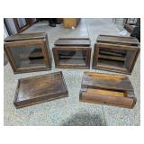 Antique Macey Stackable Barrister Bookcase 4-Section Quartersawn Oak