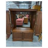 Large Modern Media Console / Entertainment Armoire 59" Wide