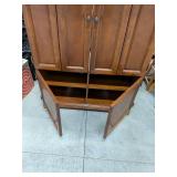 Large Modern Media Console / Entertainment Armoire 59" Wide