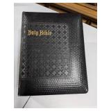 Antique Self-Pronouncing Holy Bible from Howard Lake Church 1942 Inscription