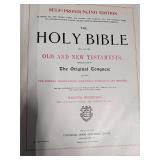 Antique Self-Pronouncing Holy Bible from Howard Lake Church 1942 Inscription
