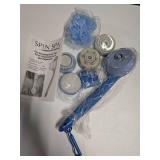 New/Unused Spin Spa Spinning Body Brush Set w/ Attachments (As Seen on TV)