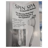 New/Unused Spin Spa Spinning Body Brush Set w/ Attachments (As Seen on TV)