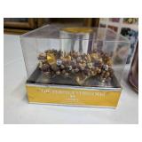 Lot of 3 Branded & Decorative Holiday Scented Candles (Yankee Candle, White Barn)