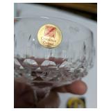 Lot of 4 Cut Crystal Stemware Glasses: Goblets & Coupes (Includes Cristallerie Zwiesel, Germany