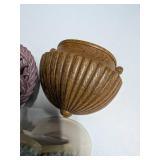 Mixed Lot of Decorative Items: Resin Urn Wall Sconce, Ceramic Vases, Figurine & Candle