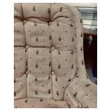 Pair of Flexsteel Swivel Rocker Easy Chairs - Pineapple Motif