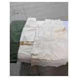 Set of 4 Burlington Cream Damask Drapery Panels (24" x 77")