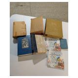 Vintage Book Collection: 1889 German Dictionary, Bible, Cookbooks & More