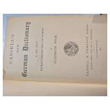 Vintage Book Collection: 1889 German Dictionary, Bible, Cookbooks & More