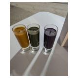 PartyLite 6-Piece Candle Set: 3 Sandstone-Texture Pedestals & 3 Votives