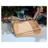 Large Multi-Piece Textile Lot: Fashion Scarves, Placemats & Table Linens