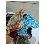 Large Multi-Piece Textile Lot: Fashion Scarves, Placemats & Table Linens