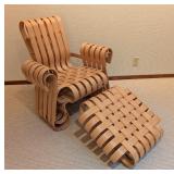 LL - Frank Gehry for Knoll Power Play Chair and Ottoman