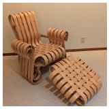 LL - Frank Gehry for Knoll Power Play Chair and Ottoman