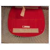 LL - Pair of Vintage Knoll Platner Armchairs with Orange Fabric