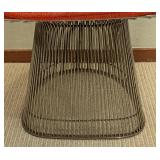 LL - Pair of Vintage Knoll Platner Armchairs with Orange Fabric