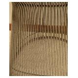 LL - Pair of Vintage Knoll Platner Armchairs with Orange Fabric